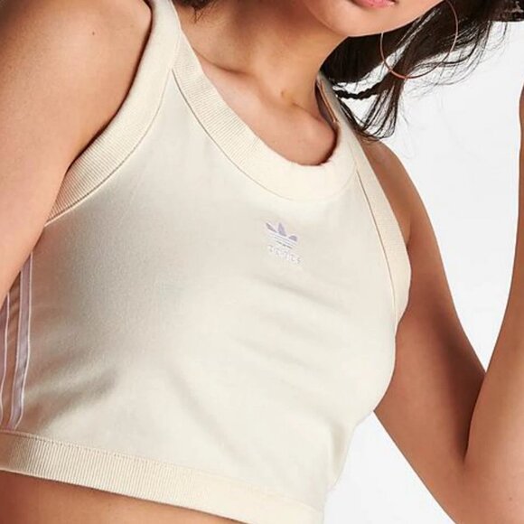 NWT ADIDAS ORIGINALS WOMENS TREFOIL TANK TOP ~ Medium YELLOW - Picture 1 of 4